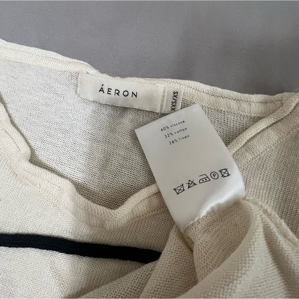Cream Sweater with Black Abstract Design - Picture 8 of 13